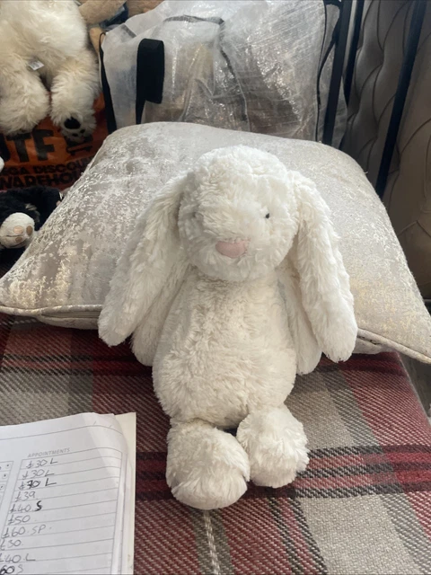 JELLYCAT MEDIUM BASHFUL Cream Bunny Off White Rabbit Gorgeous Bnwot £29 ...