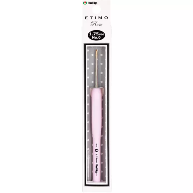 Tulip Etimo Rose Steel Crochet Hook-Size 0/1.75mm TEL-00E