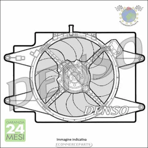 Ventola radiatore Denso per FIAT PANDA #ql