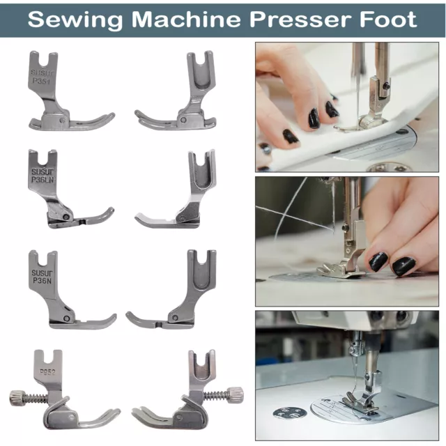 Macchine da Cucire Industriali Pressa Piedi Narrow Cerniera Zip Dritto Punto