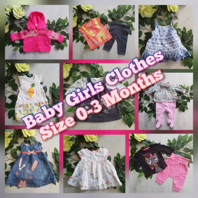 PART #1 Baby Girls Clothes Make Build Your Own Bundle Job Lot Size 0-3 Months