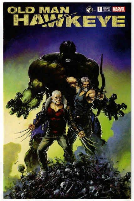 Old Man Hawkeye #1 (2018)- Clayton Crain Phantom Variant A- Marvel