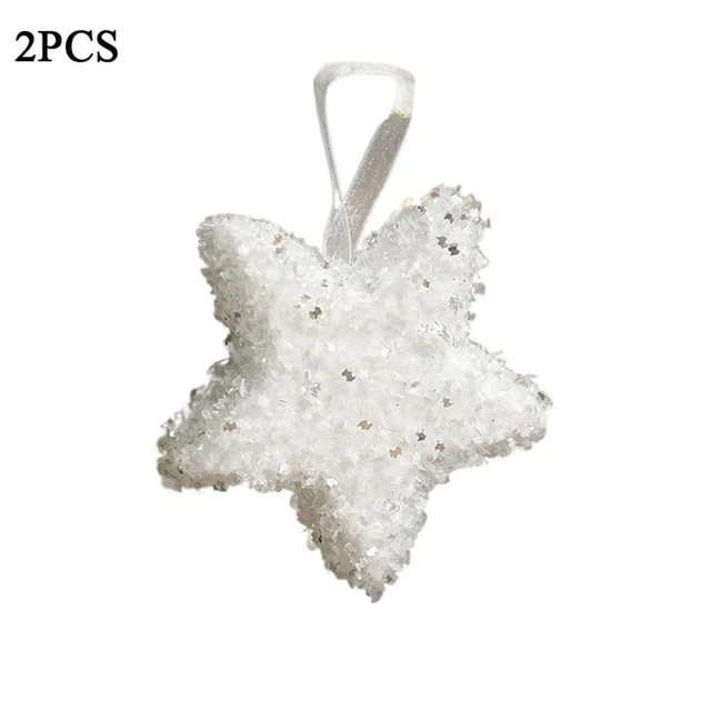 Hanging White Foam Pendant Star Christmas Decorations  Party