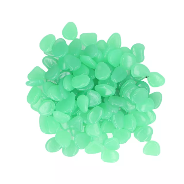 (Blue Green) Outdoor Luminous Stone Colorful Fluorescent Luminous Pebbles