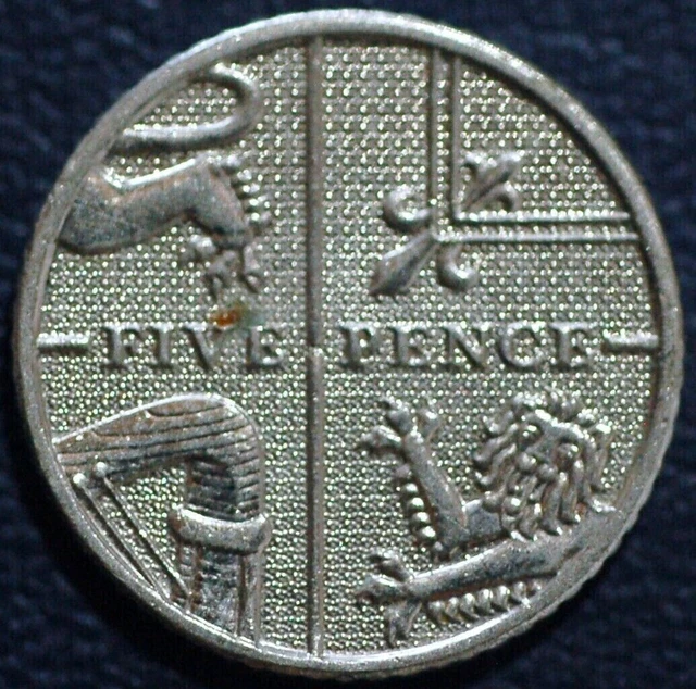 Great Britain 5 Pence 2012 KM# 1109d
