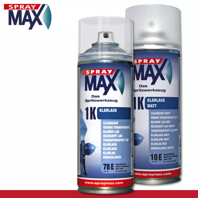 Kwasny SprayMax 400 ML 1K Vernis Transparent Mat Ou Brillant au Choix