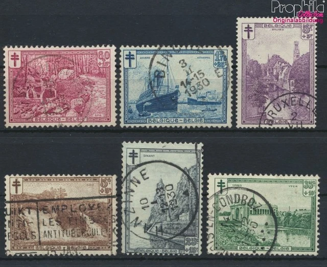Belgique 270-275 (complète edition) oblitéré 1929 la tuberculose (9861826