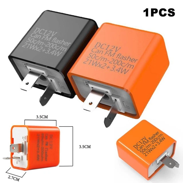 LED Flash Relay Flash Relay Black / Orange Electric Vehicle Led Turn Signal