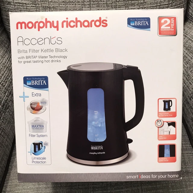 Morphy richards brita electric filter sales jug kettle 120003 electric kettle black