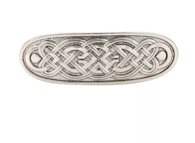 Argent Noeud Celtique Cheveux Barrette