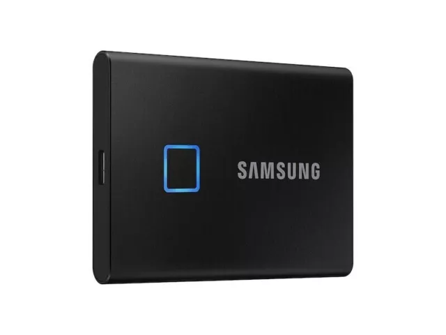 Samsung T7 Touch Black 2TB USB3.2 Type-C Fingerprint Portable SSD MU-PC1T0K/WW