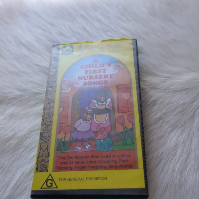 Golden Book Music Video A Child's First Nursery Songs GOLDEN BOOK MUSIC VHS Child's First Nursey Songs VHS 1992 Golden Music