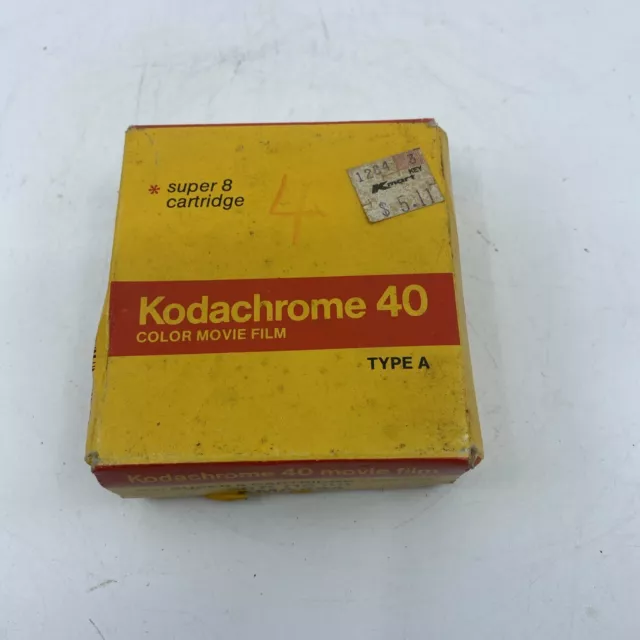 KODAK Kodachrome 40 8mm Super 8 Color Movie Film KMA 464 Type A Expired 1/77 VTG