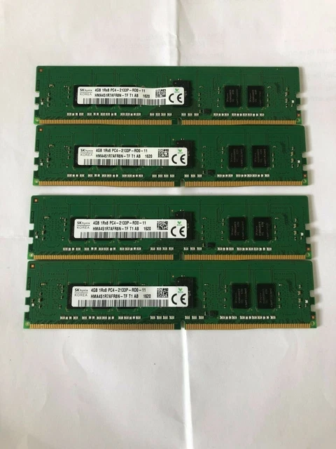 Barrette Mémoire Hynix DDR4 16GB - 1Rx4 PC4-19200 - RDIMM - Serveur (Reconditionnée)