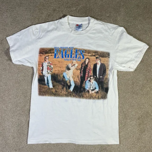 Vintage Eagles 1995 Hell Freezes Over World Tour T-Shirt L Large Band Concert