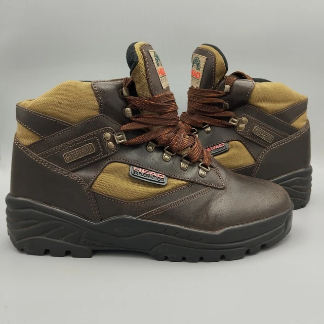 HEAD EXPLORATION MENS Waterproof Walking Boots Size UK 10 Hiking Brown