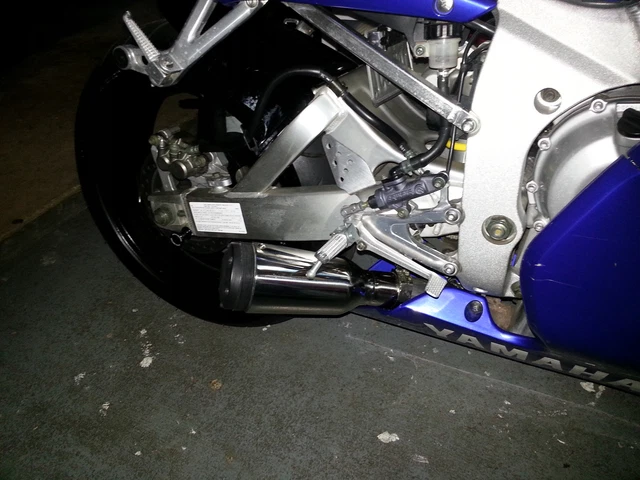 YAMAHA R6 EXHAUST Pipe 99-02 YZF 1999 2000 2001 2002 XB08 slip on ...
