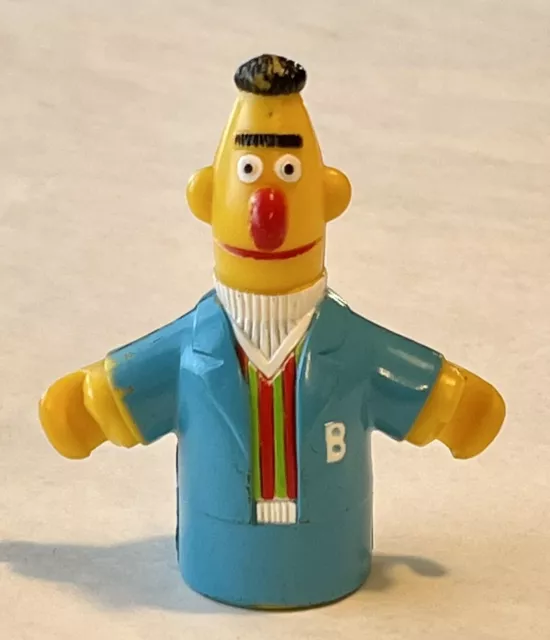 Vintage 1980 Muppets Inc. Sesame Street BERT Plastic Figure Made In Hong Kong
