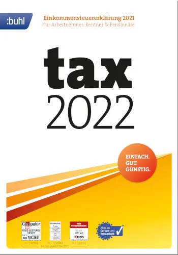 tax 2022 (für Steuerjahr 2021), Download (ESD), Windows