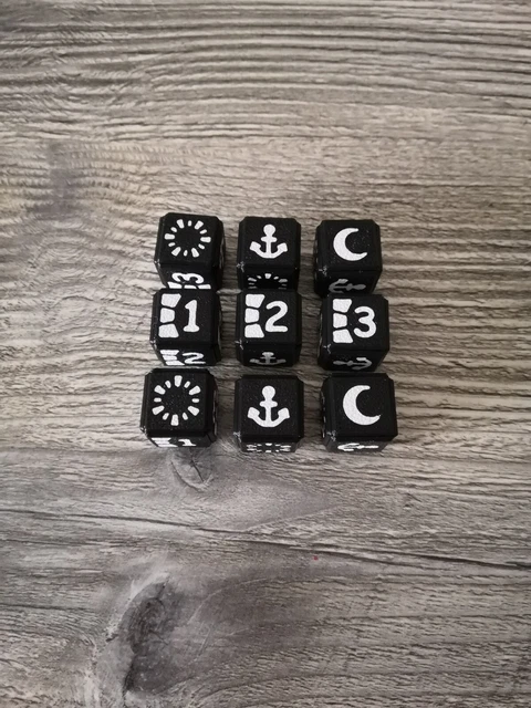 Jeu De Dés - NOUVEAU - 20 Pièces - 16mm - Mathématiques - Signe Moins