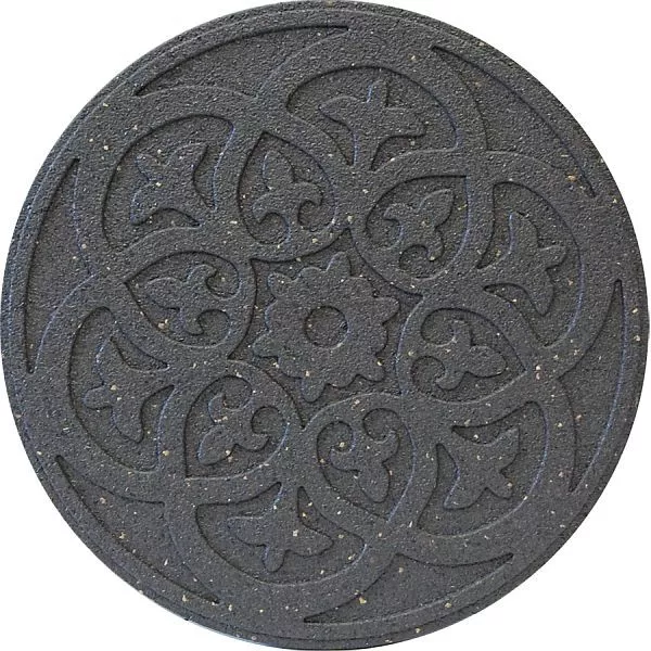 Gardening Naturally Reversible Scroll Stepping Stones Recycled Rubber Hard