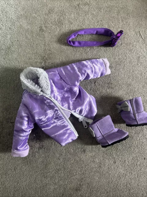 Baby Annabell / Baby Born Doll Jacket And Boots Winter Coat Bundle