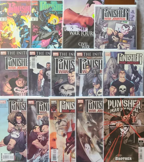 Punisher War Journal Lot Of 14! Marvel Comics / VF AVERAGE FREE SHIPPING