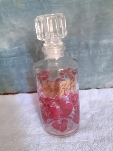 Petite Carafe En Verre Vintage, Avec Son Bouchon, Hauteur 20 Cm, Très Bon État.