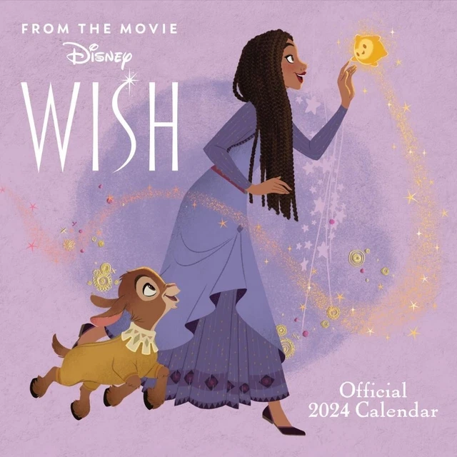 2025 CALENDAR DISNEY Wish Square Wall Hanging Month to View Calendar