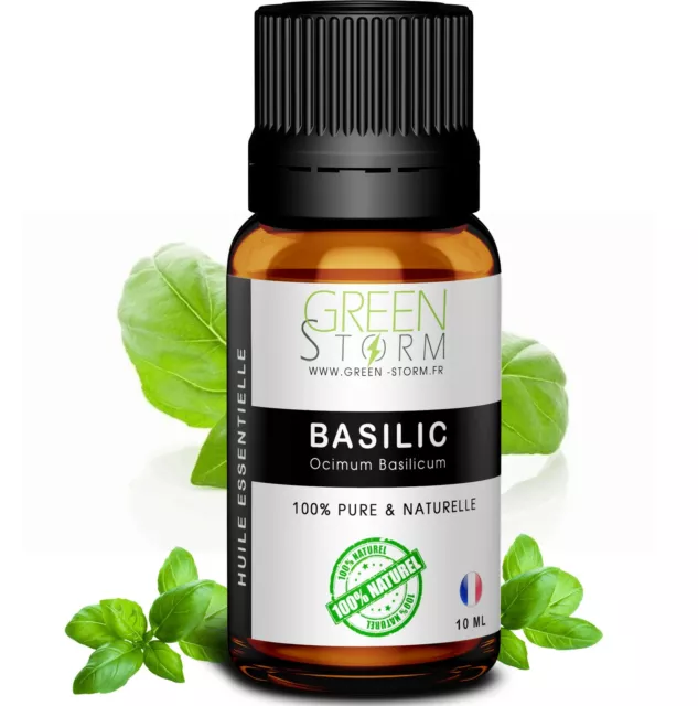 Huile Essentielle Basilic - 100% pure et naturelle - HEBBD - Green-storm