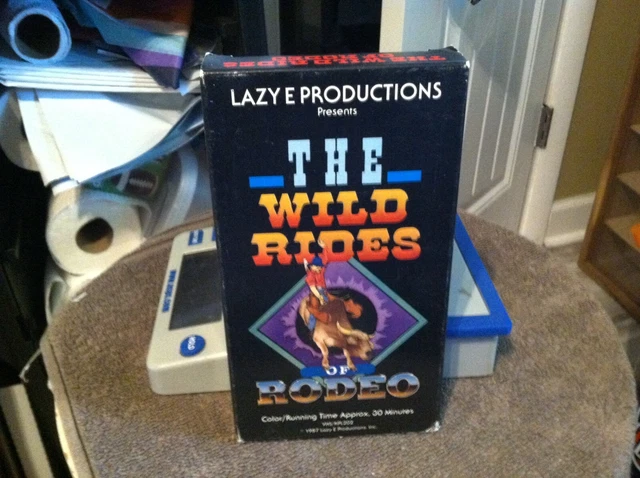 RARE THE WILD Rides of Rodeo VHS Lazy E Arena Blooper Crashes Bull ...