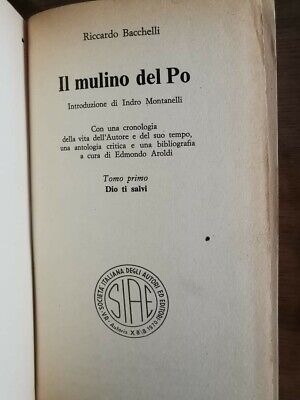 Il mulino del po - Riccardo Bacchelli - Mondadori - 1970