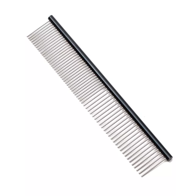 for Cat Grooming Comb Stainless Steel Rounded Teeth Remove Knots and Tangles 7.5 3
