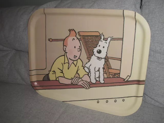 Tim und Struppi Tablett Herge Axis 1995 Tintin 48x37cm Sammler