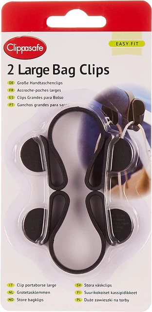 Clippasafe Kinderwagen Taschenclips - groß - 2er-Pack