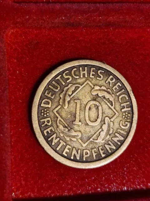 10 Rentenpfennig 1924 J Deutsches Reich Weimarer Republik