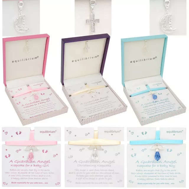 Equilibrium Guardian Angel Keepsake - Christening, Baby Boy Baby Girl Gift Boxed