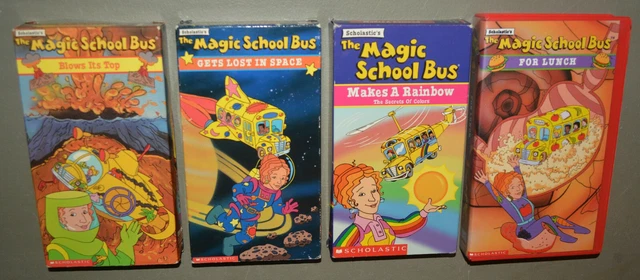 4 VHS LOT - The Magic School Bus - Blows Its Top, Space, Makes a ...