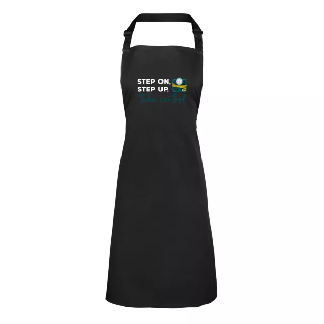 Fat Weight Loss Apron Mens Womens Step On Step Up and Take Control BBQ Chef Cook