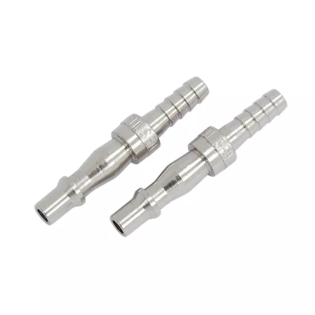 2 X 1/4 AIR LINE HOSE COMPRESSOR BAYONET FITTING END CONNECTOR COUPLER 6.35mm