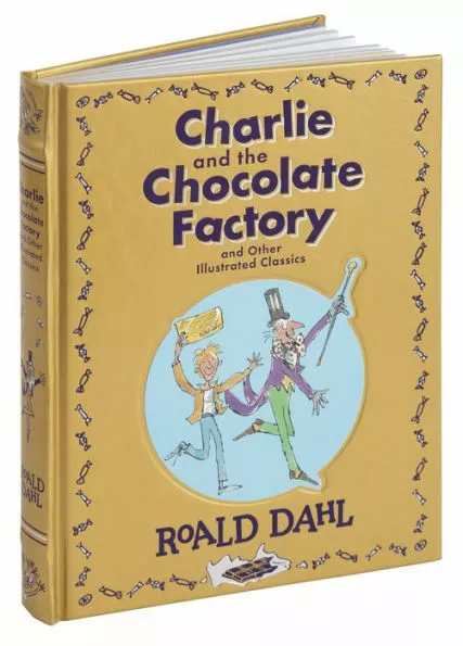 CHARLIE AND THE CHOCOLATE FACTORY Roald Dahl Illustrated Bonded Leather *Sealed*