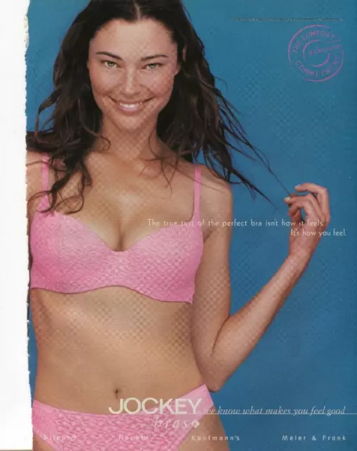 JOCKEY BRA PRINT Ad -Sexy Model Wearing Jockey Pink Bra