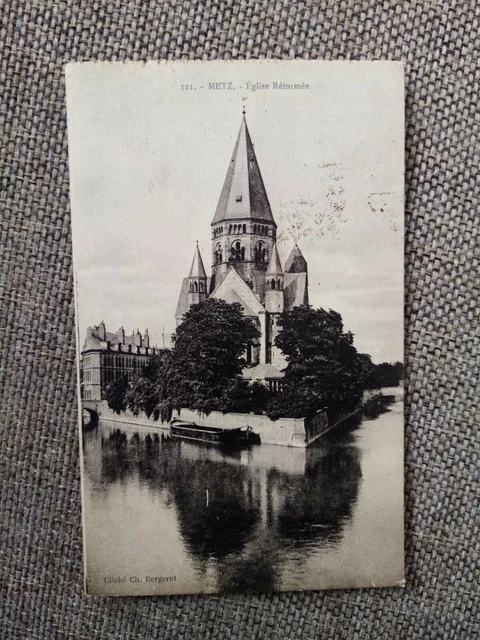Cpa Metz Église Réformée