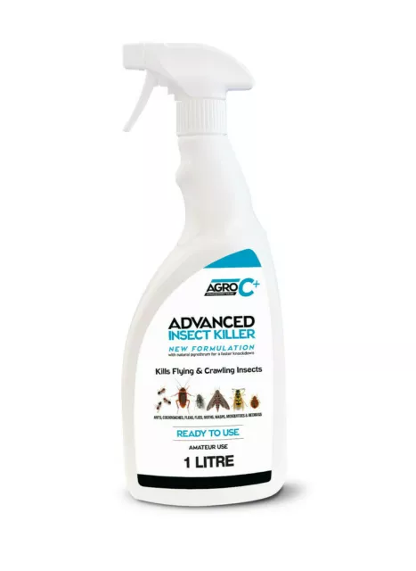 Advanced Bed Bug killer poison treatment spray for bedbugs 1L HSE approved