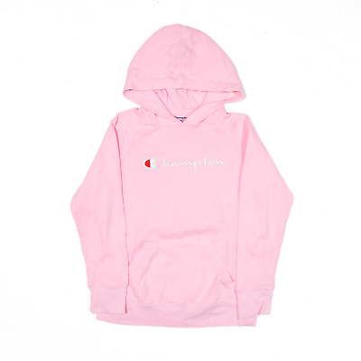 CHAMPION Sports Hoodie Pink Pullover Girls L