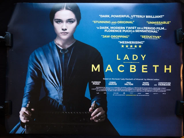 LADY MACBETH 2016 Original Uk Quad Double-Sided Film Poster