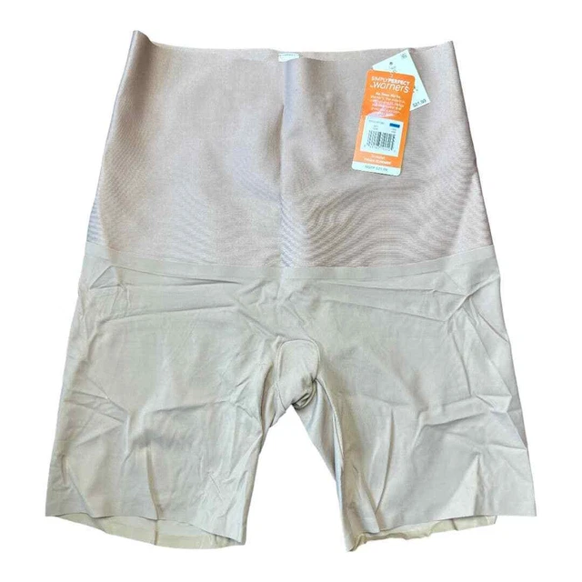 Warner's Simply Perfect Beige High Waist Thigh Slimmer Bottoms Size XL NWT