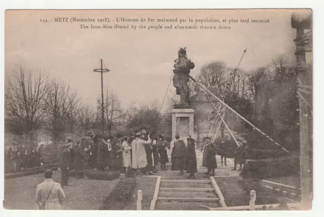 METZ - Moselle - CPA 57 - Military - The Iron Man Overturned Statue