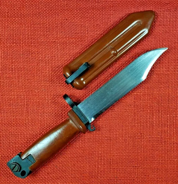 CHINESE BAKELITE TYPE II Bayonet & Scabbard w/Black Belt Hanger