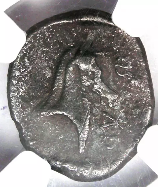 Ancient Greek Thessaly Pharsalus AR Hemidrachm Horse Coin 400 BC - NGC Fine